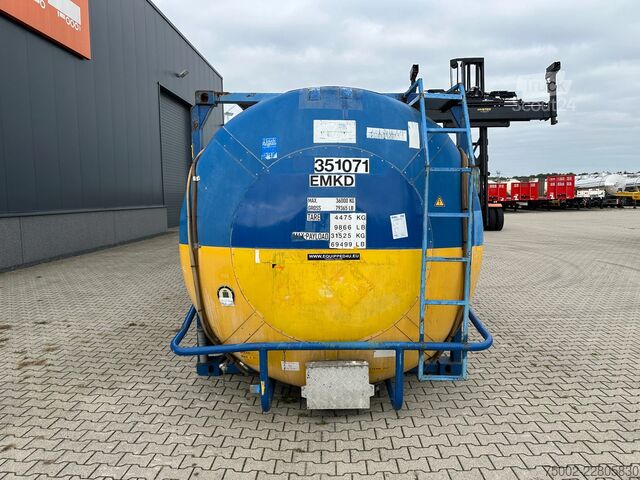 Conteneur-citerne Van Hool 34.600L / 1-comp. + baffles / 20FT swapbody / U...