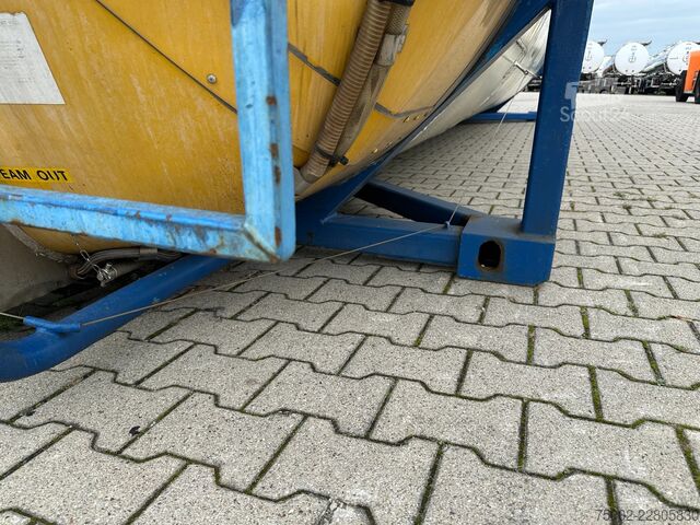 Conteneur-citerne Van Hool 34.600L / 1-comp. + baffles / 20FT swapbody / U...