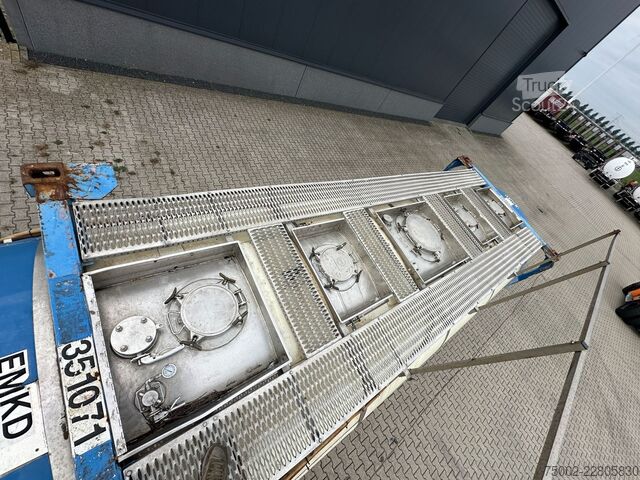 Conteneur-citerne Van Hool 34.600L / 1-comp. + baffles / 20FT swapbody / U...