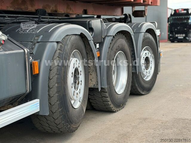 Камион с кука за контейнери SCANIA R 380 HIAB-Ladekran und ARK, Liftachsen 2+4