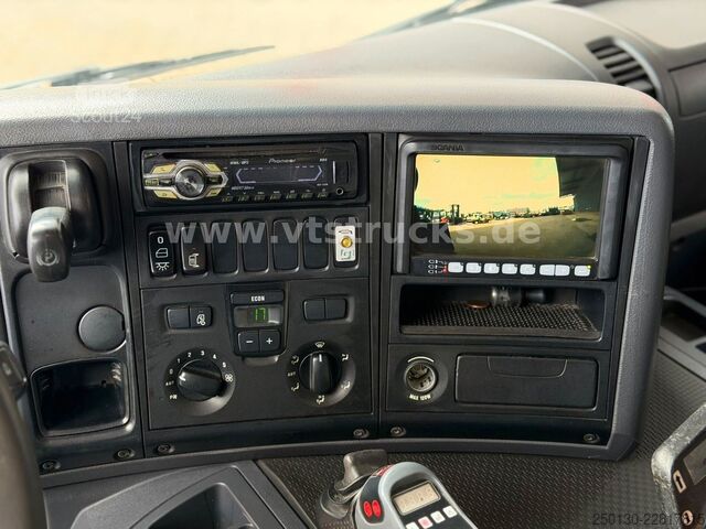 Камион с кука за контейнери SCANIA R 380 HIAB-Ladekran und ARK, Liftachsen 2+4