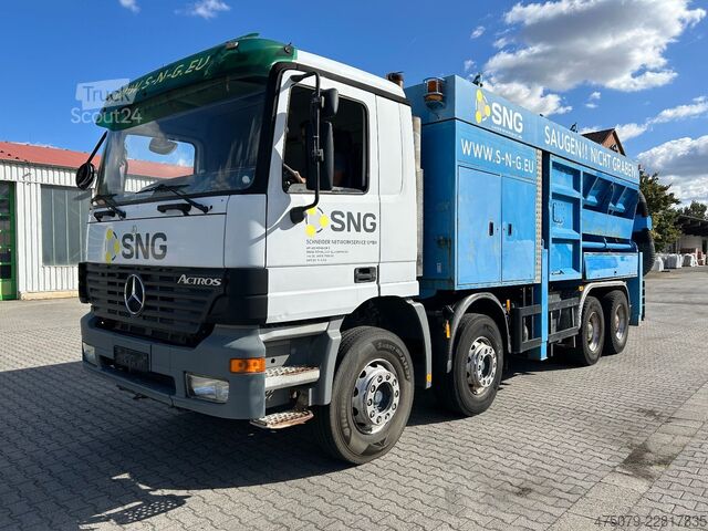 Цистернов камион MERCEDES-BENZ Actros 4140 / Saugbagger RSP32-7 / 2 x Turbine