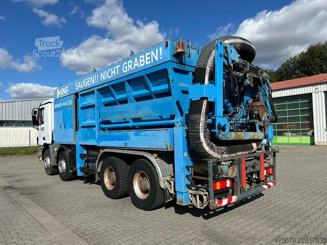 Цистернов камион MERCEDES-BENZ Actros 4140 / Saugbagger RSP32-7 / 2 x Turbine