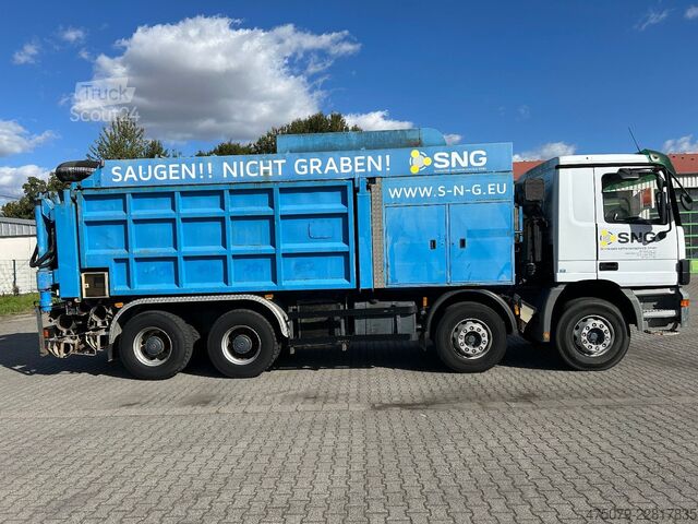 Цистернов камион MERCEDES-BENZ Actros 4140 / Saugbagger RSP32-7 / 2 x Turbine