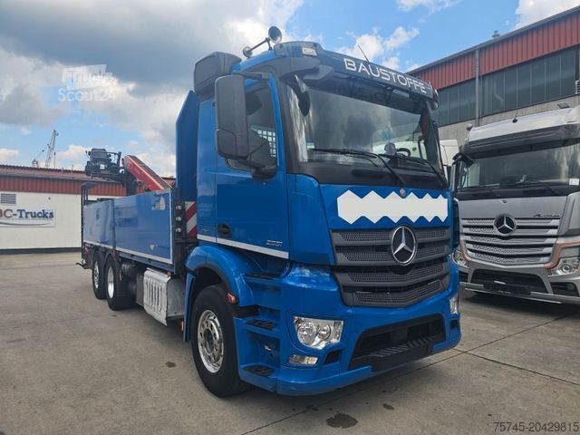 Gru montata su autocarro MERCEDES-BENZ Antos 2551 * FASSI KRAN 20M * ACC * KLIMA
