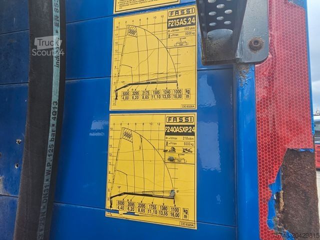 Gru montata su autocarro MERCEDES-BENZ Antos 2551 * FASSI KRAN 20M * ACC * KLIMA