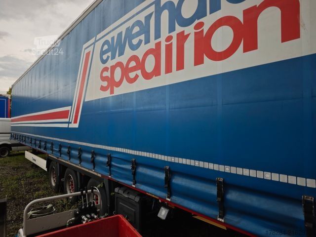 Åben sættevogn med presenning KRONE Mega Lang LKW SAF-Achsen Hubdach  Multilock