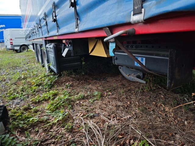 Åben sættevogn med presenning KRONE Mega Lang LKW SAF-Achsen Hubdach  Multilock