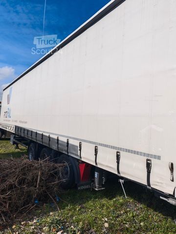 Semi-remorque bâchée KÖGEL MEGA Hubdach, Vario FIX, 1. Liftachse