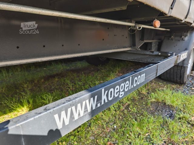 Semi-remorque bâchée KÖGEL MEGA Hubdach, Vario FIX, 1. Liftachse