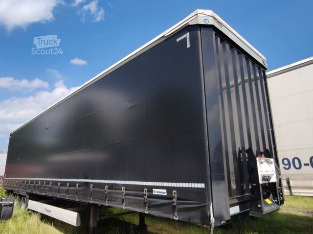 Åben sættevogn med presenning KRONE Mega Liner SZP 18 Edscha, hydraulisches Hubdach