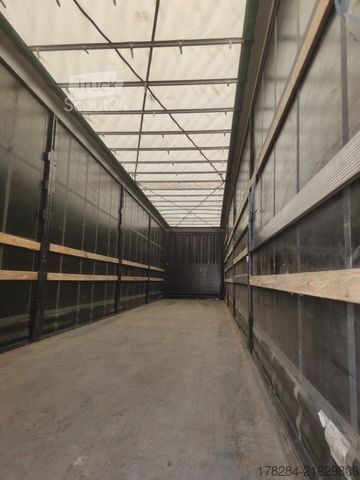 Åben sættevogn med presenning KRONE Mega Liner SZP 18 Edscha, hydraulisches Hubdach