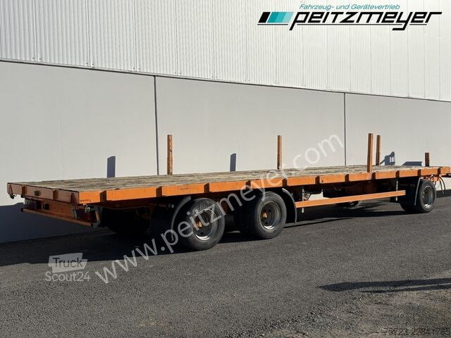 مقطورة مفتوحة  Plateau - Anhänger 3 Achs, blattgefedert, zwillingsbereift