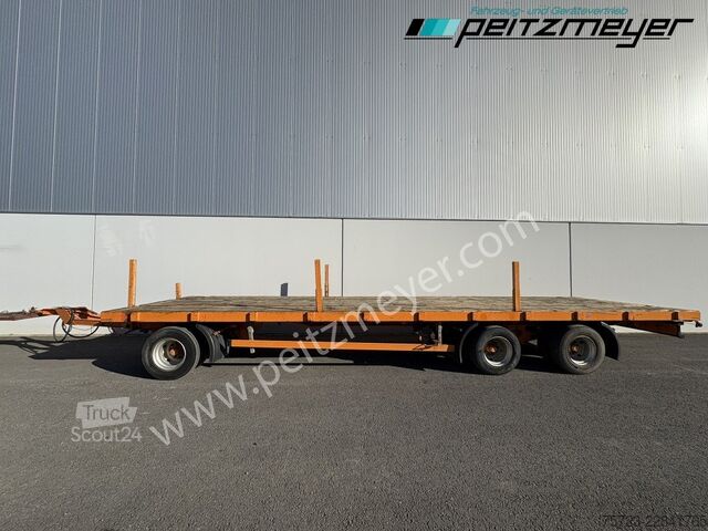 مقطورة مفتوحة  Plateau - Anhänger 3 Achs, blattgefedert, zwillingsbereift