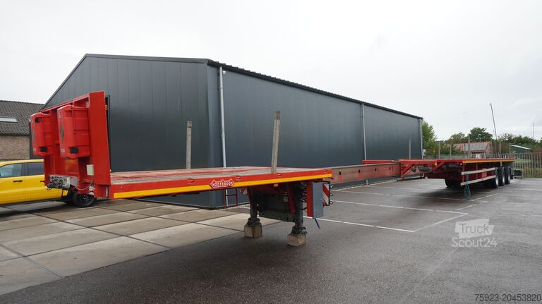 Zwiastun platformy Nooteboom 3 AXLE FLATBED 3X EXTENDABLE TRAILER 43.95mtr T...