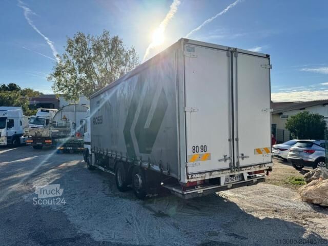 Flaklastbil med kapell Mercedes-Benz ACTROS 2535 PLATEAU RIDELLE BACHE HAYON