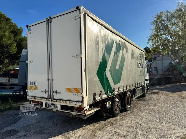 Flaklastbil med kapell Mercedes-Benz ACTROS 2535 PLATEAU RIDELLE BACHE HAYON
