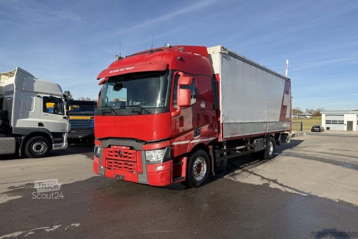 Camion cu platformă și prelată Renault T460 4x2 Pritsche-Plane/Swiss-Vehicle