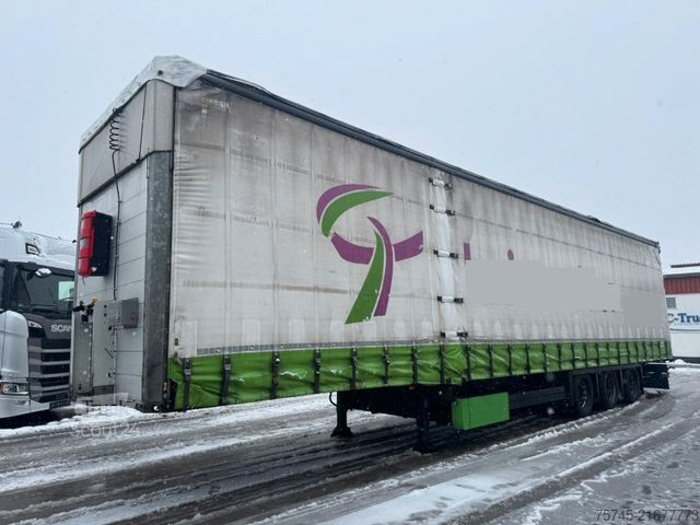 Auflieger mit Pritsche & Plane SCHMITZ CARGOBULL SCB*S3T *  * LIFTACHSE * HUBDACH*ÜBERBREITE