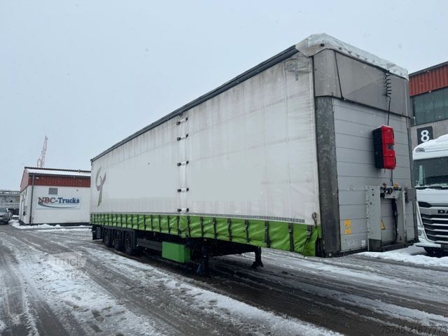 Auflieger mit Pritsche & Plane SCHMITZ CARGOBULL SCB*S3T *  * LIFTACHSE * HUBDACH*ÜBERBREITE