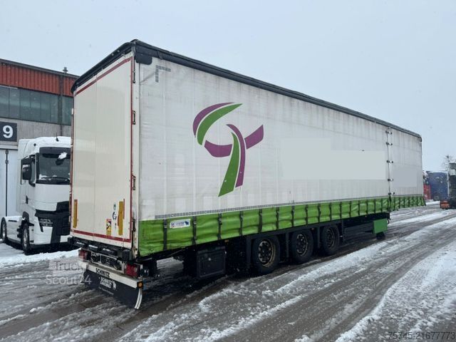 Auflieger mit Pritsche & Plane SCHMITZ CARGOBULL SCB*S3T *  * LIFTACHSE * HUBDACH*ÜBERBREITE