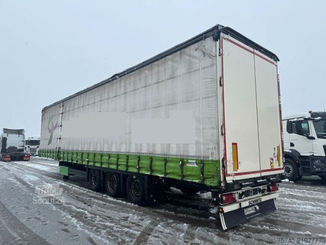 Auflieger mit Pritsche & Plane SCHMITZ CARGOBULL SCB*S3T *  * LIFTACHSE * HUBDACH*ÜBERBREITE