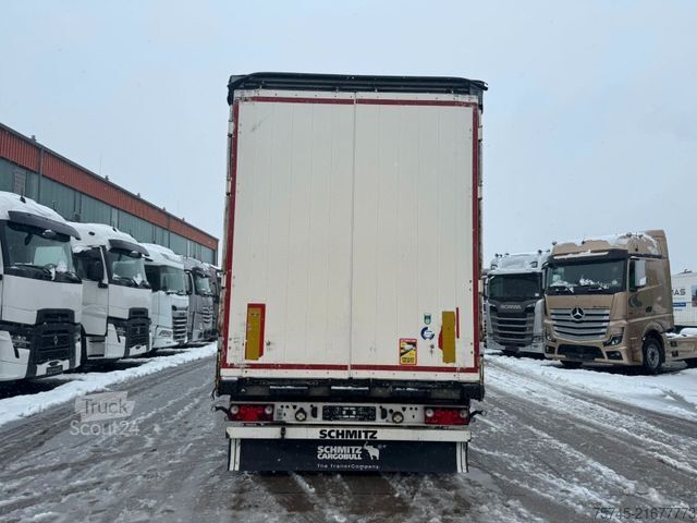 Auflieger mit Pritsche & Plane SCHMITZ CARGOBULL SCB*S3T *  * LIFTACHSE * HUBDACH*ÜBERBREITE