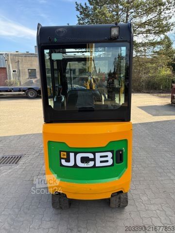 Minikoparka JCB 16C-1 / 2021 BJ / 1.246 H/ 3 x Löffel
