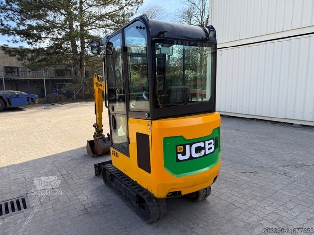 Minikoparka JCB 16C-1 / 2021 BJ / 1.246 H/ 3 x Löffel