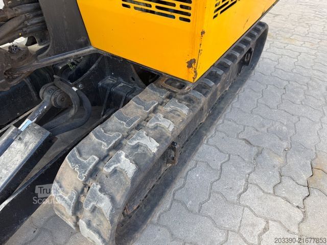 Minikoparka JCB 16C-1 / 2021 BJ / 1.246 H/ 3 x Löffel