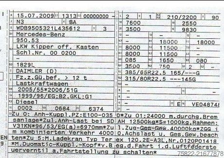 Camión volquete MERCEDES-BENZ Axor 1829 / E5 / ALU Kipper / Atlas Kran