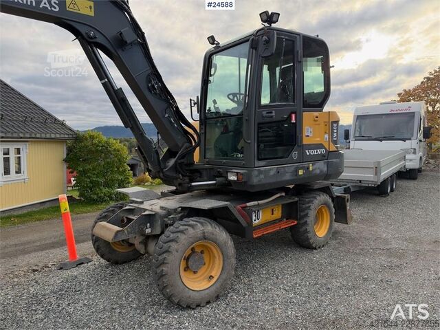 Hjulgrävare Volvo EW60E Wheeled excavator with tiltrotator and 2 buc