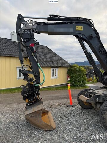 Hjulgrävare Volvo EW60E Wheeled excavator with tiltrotator and 2 buc