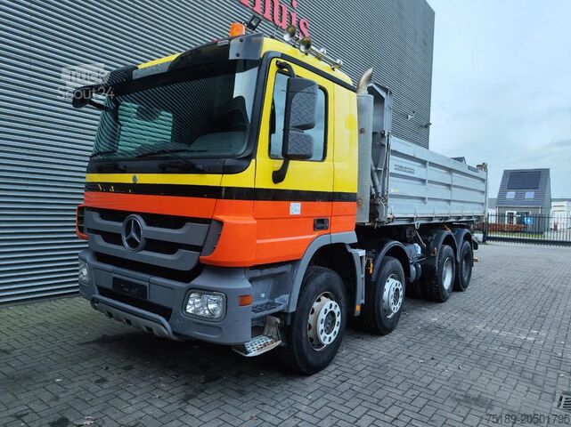 3-sided tipper Mercedes-Benz Actros 4141 8x4 Meiller 3 Seitenkipper