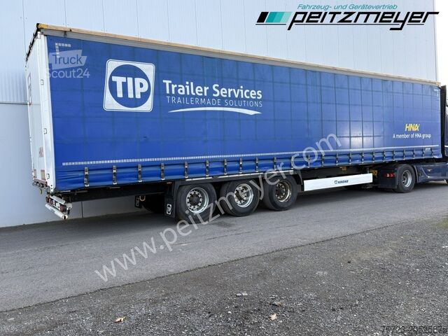 Open semitrailer with tarp Krone SD Schiebeplane, Trommelbremse