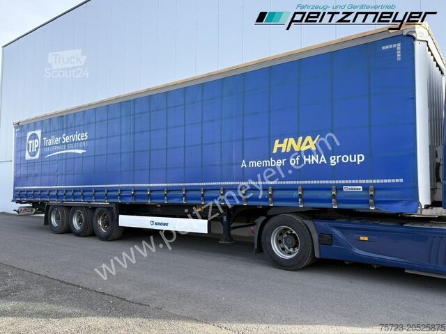 Open semitrailer with tarp Krone SD Schiebeplane, Trommelbremse