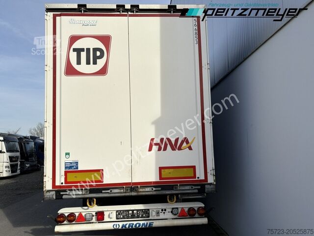 Open semitrailer with tarp Krone SD Schiebeplane, Trommelbremse