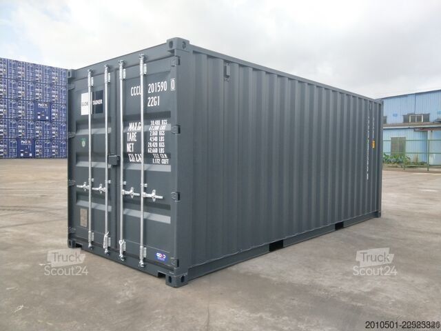 Jūrinis konteineris 20 Fuß Container Seecontainer RAL7016 NEU KONTENER Lagercontainer 6 Meter