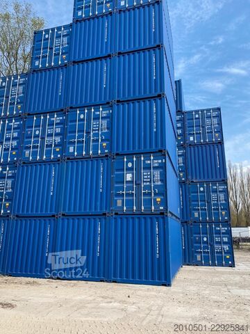Transportni zabojnik 20 Fuß Seecontainer RAL5010 Container Kontener Kontainer Shipping Box Self