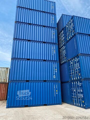 Transportni zabojnik 20 Fuß Seecontainer RAL5010 Container Kontener Kontainer Shipping Box Self
