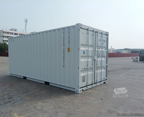  20 Fuß Seecontainer RAL7035 Container Kontener Kontainer Shipping Box Self