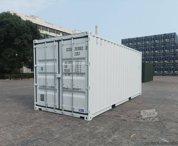  20 Fuß Seecontainer RAL7035 Container Kontener Kontainer Shipping Box Self