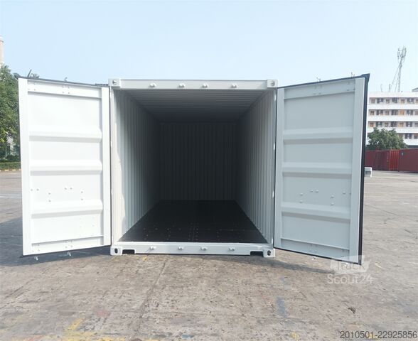  20 Fuß Seecontainer RAL7035 Container Kontener Kontainer Shipping Box Self