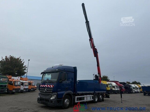 Camion plateau Mercedes-Benz Actros 2643 StreamSpace Kran Palfinger PK20.501L