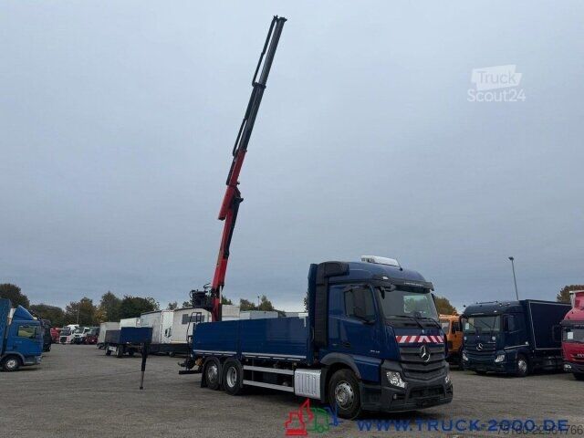Camion plateau Mercedes-Benz Actros 2643 StreamSpace Kran Palfinger PK20.501L
