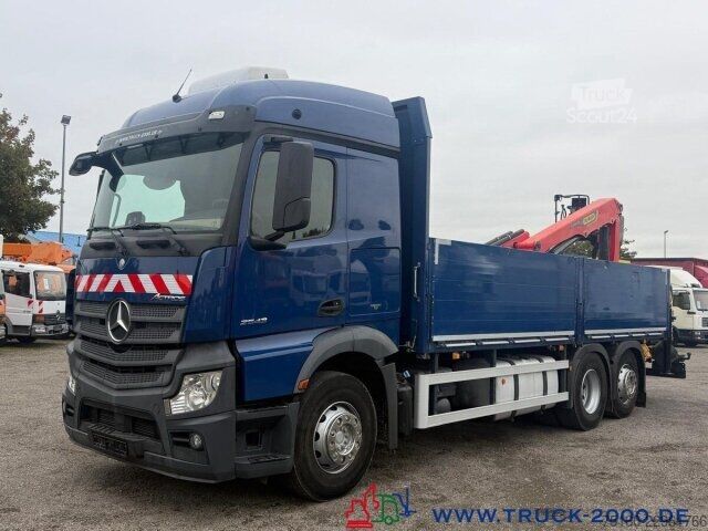Camion plateau Mercedes-Benz Actros 2643 StreamSpace Kran Palfinger PK20.501L