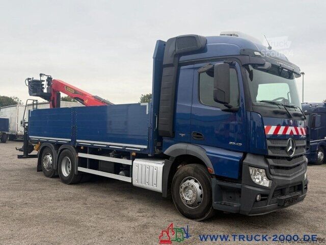 Camion plateau Mercedes-Benz Actros 2643 StreamSpace Kran Palfinger PK20.501L