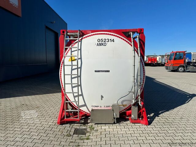 Conteneur-citerne Van Hool 20FT SWAP BODY / 30.600L / 3 comp (7.500L + 15...