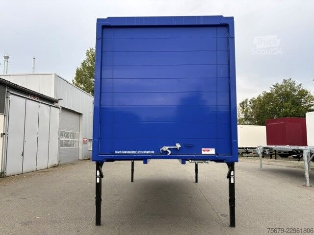 Vaihdettava kori laatikkorakenteella Krone BDF-System, 7.450 mm lang, FABRIKNEU in THW Blau