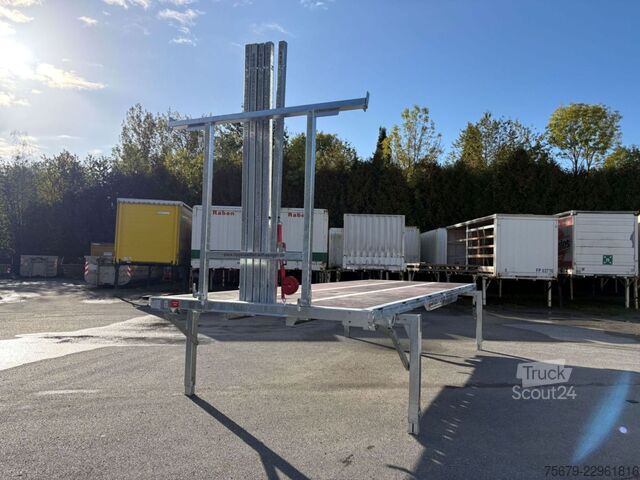 Vaihdettava kori lavalla ja pressulla Kögel Wechselrahmen, BDF-System, 7.450 mm lang, mit Tragarm